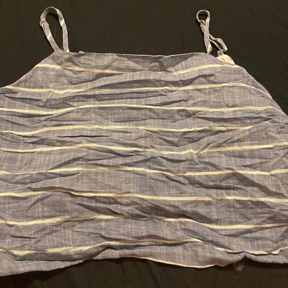 Crossed back crop top